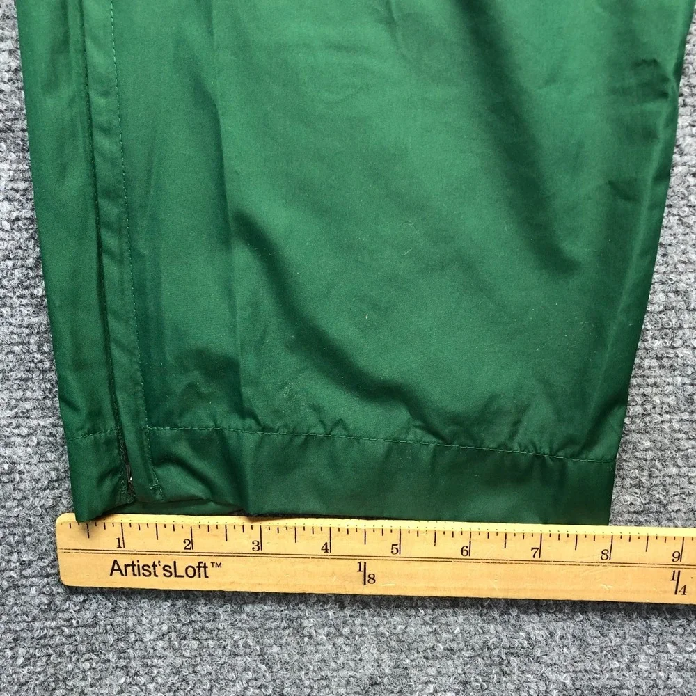 Vintage Nike Team Mens Medium Green Windbreaker Track Pants Embroidered Swoosh